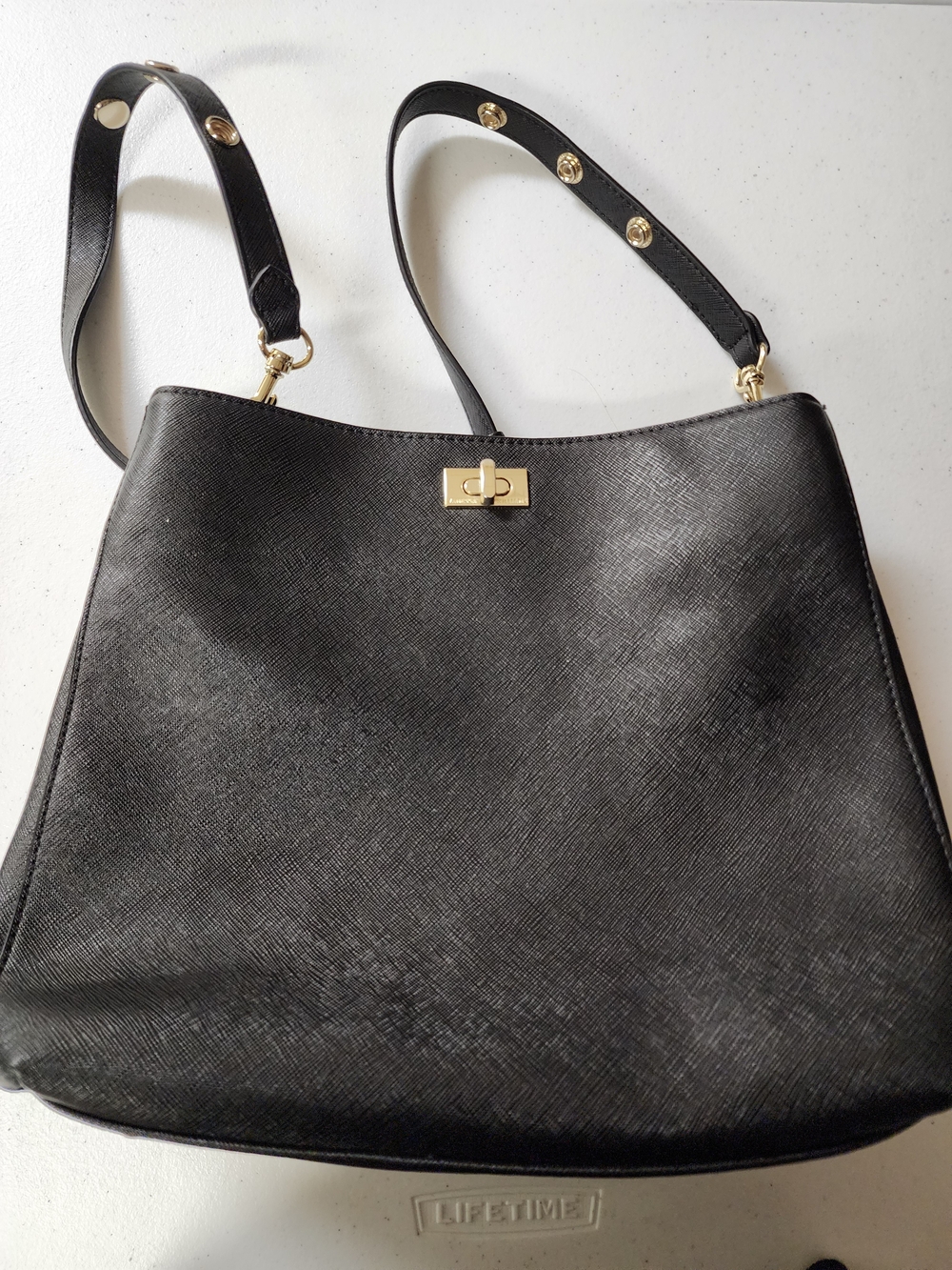 Vanessa Williams NWOT Black Women's Shoulder Bag with Gold Hardware